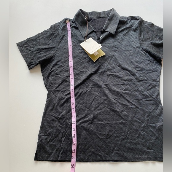 NWT Cutter & Buck Signature Collection Black Textured Athletic Polo Shirt Medium - Picture 5 of 11